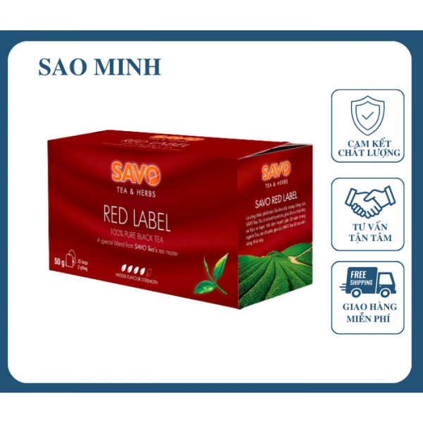 Hồng Trà Red Label - Savo 50gr 
